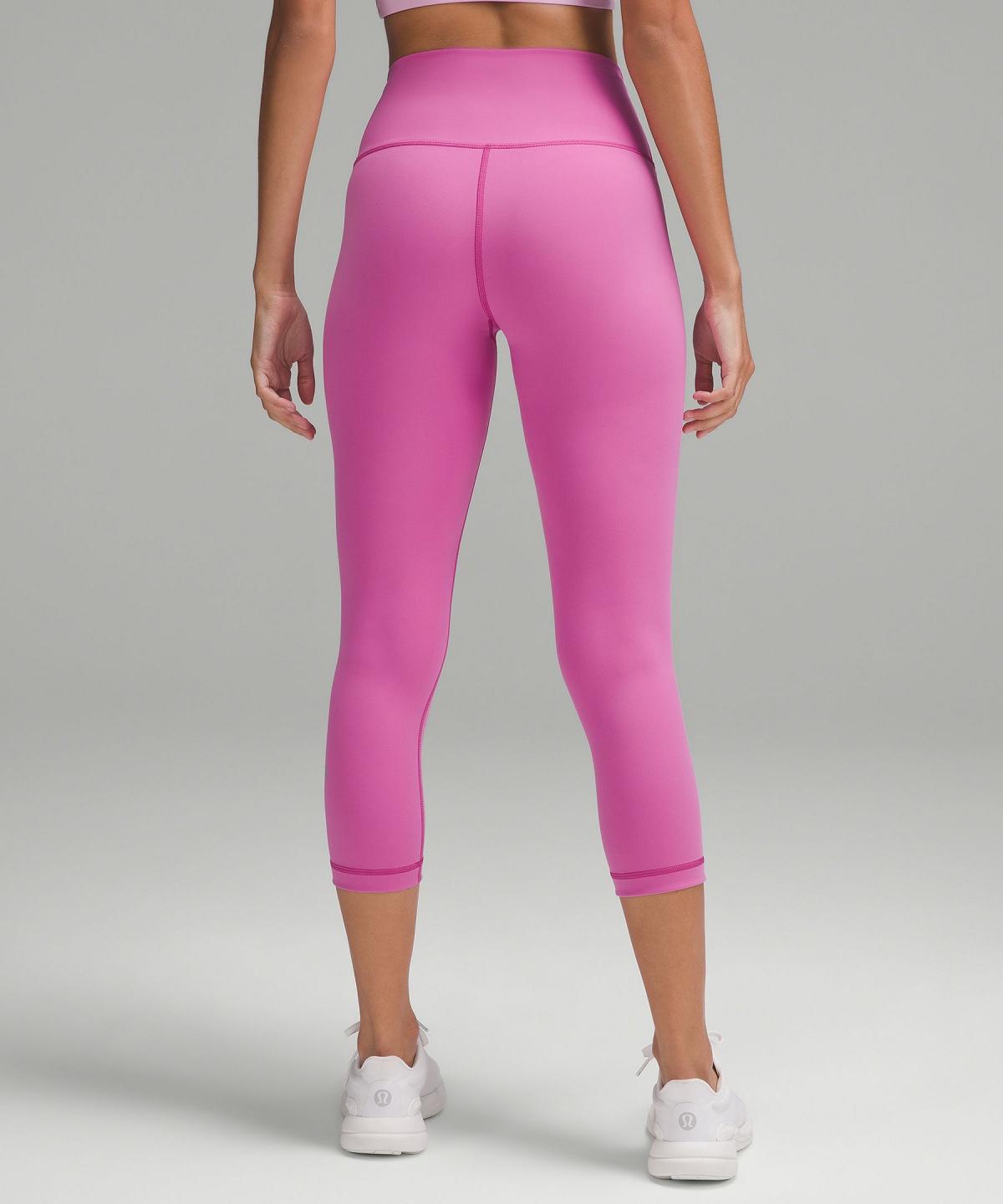 Leggings Donna Lululemon Wunder Train High-Rise Crop 21" Rosa | IT_LuLu32508