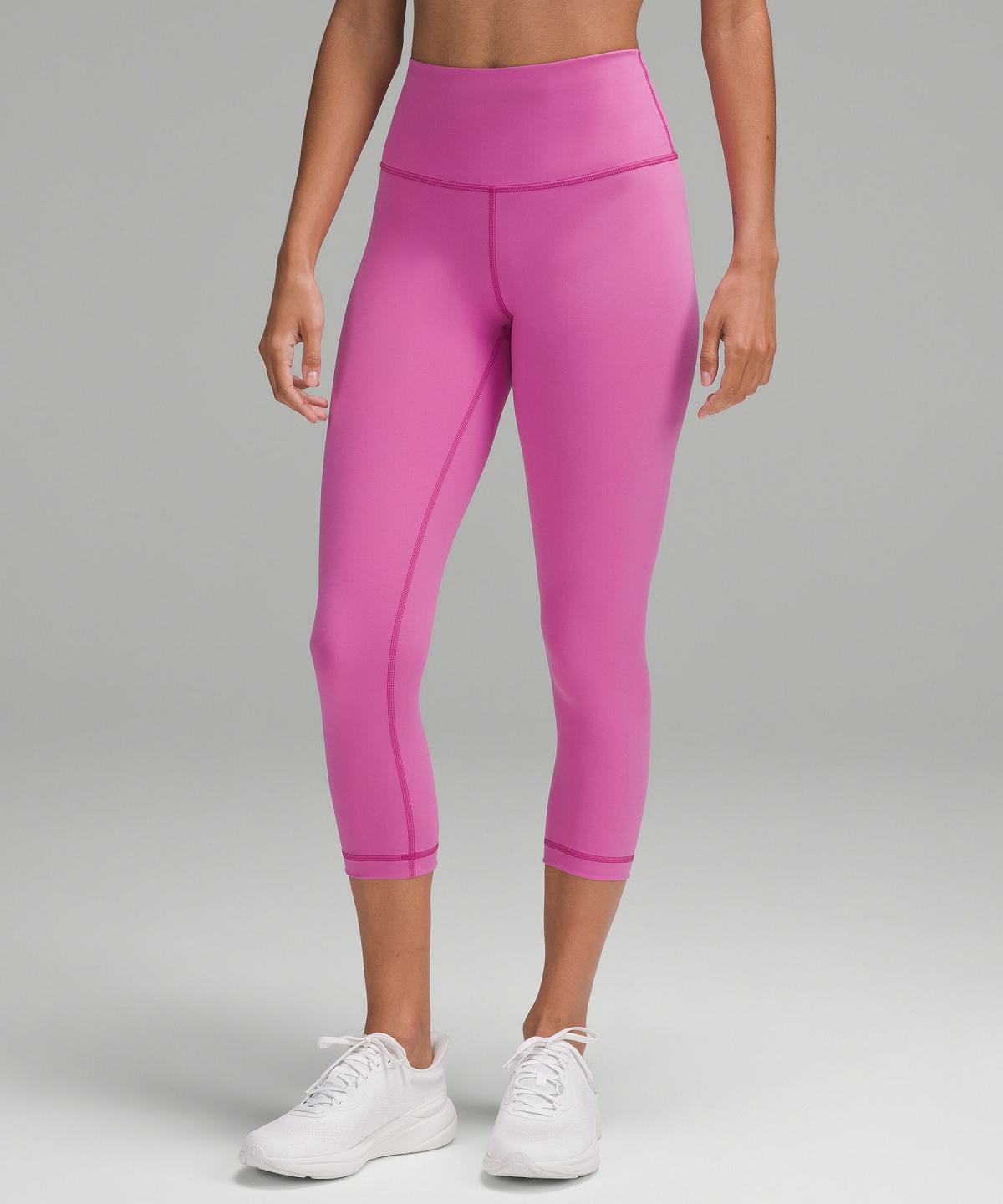 Leggings Donna Lululemon Wunder Train High-Rise Crop 21" Rosa | IT_LuLu32508