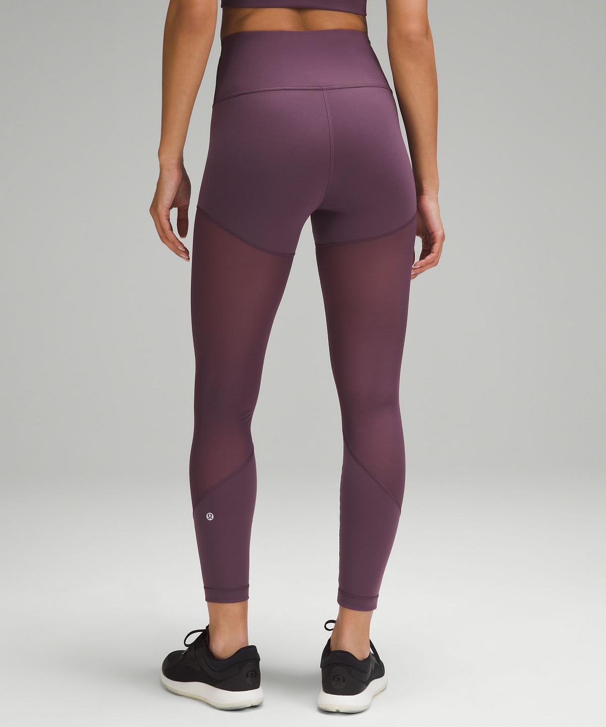 Leggings Donna Lululemon Wunder Train Mesh High-Rise Tight 25" Viola | IT_LuLu22397