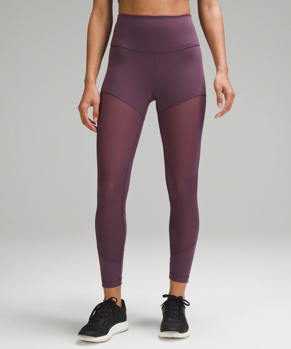 Leggings Donna Lululemon Wunder Train Mesh High-Rise Tight 25" Viola | IT_LuLu22397