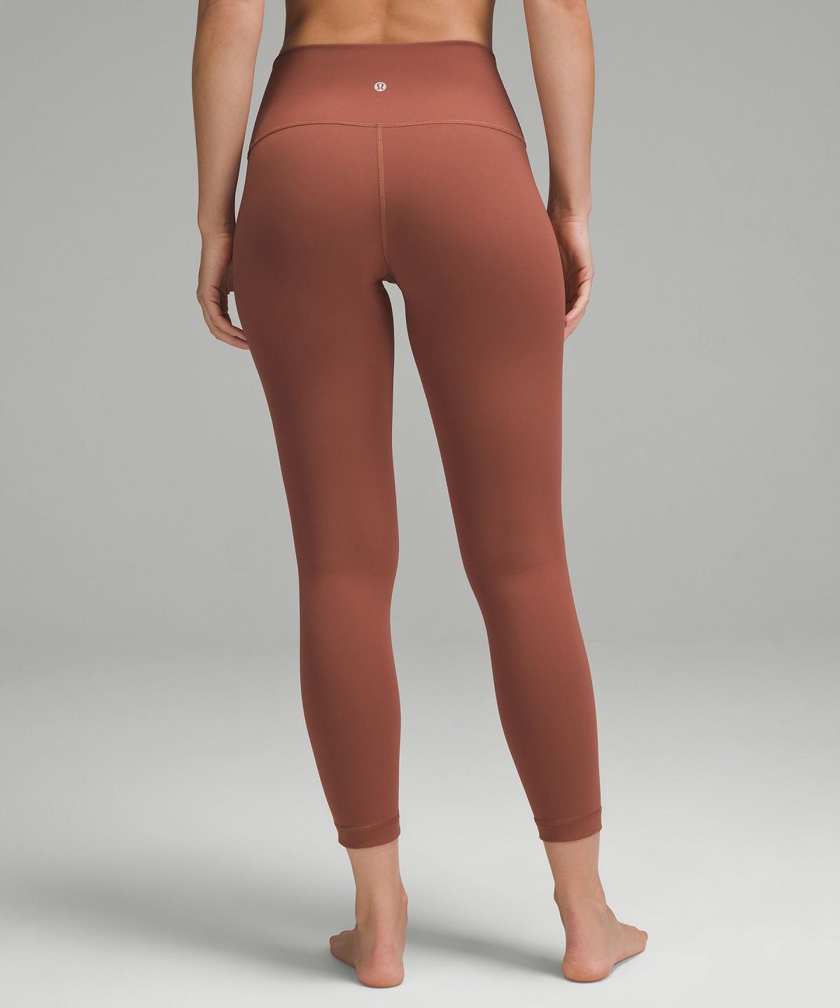 Leggings Donna Lululemon Wunder Under SmoothCover High-Rise Tight 25" Rame | IT_LuLu47930