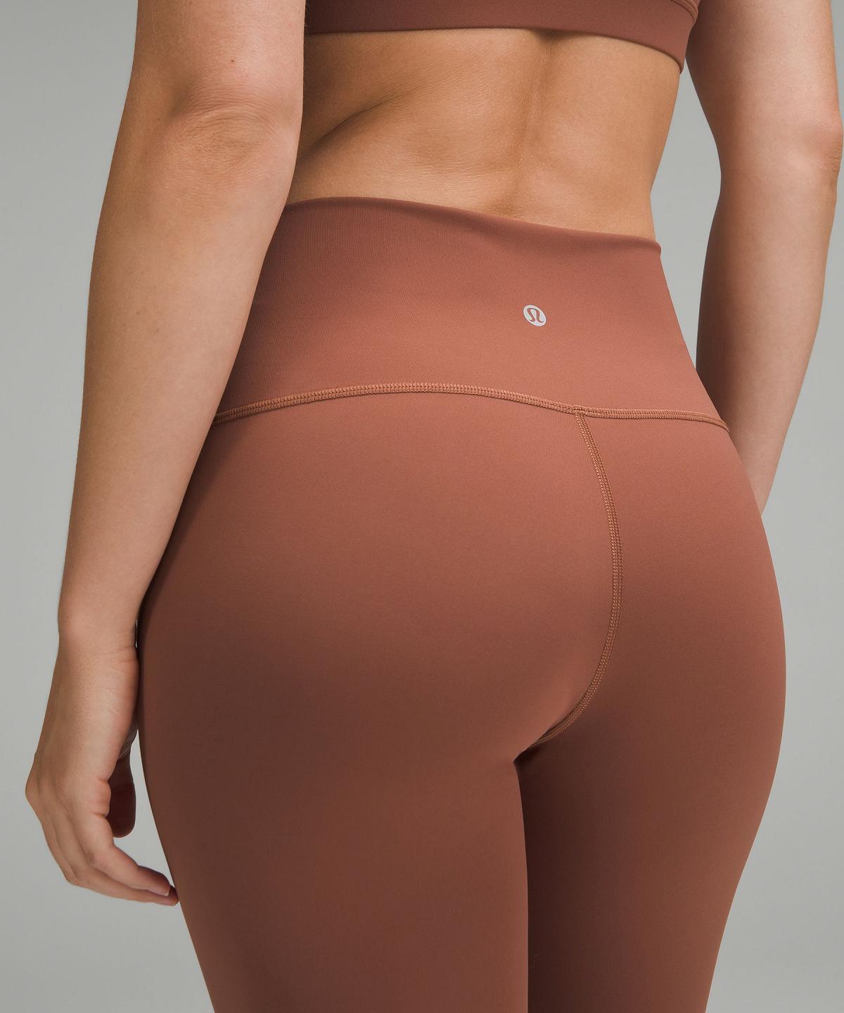 Leggings Donna Lululemon Wunder Under SmoothCover High-Rise Tight 25" Rame | IT_LuLu47930