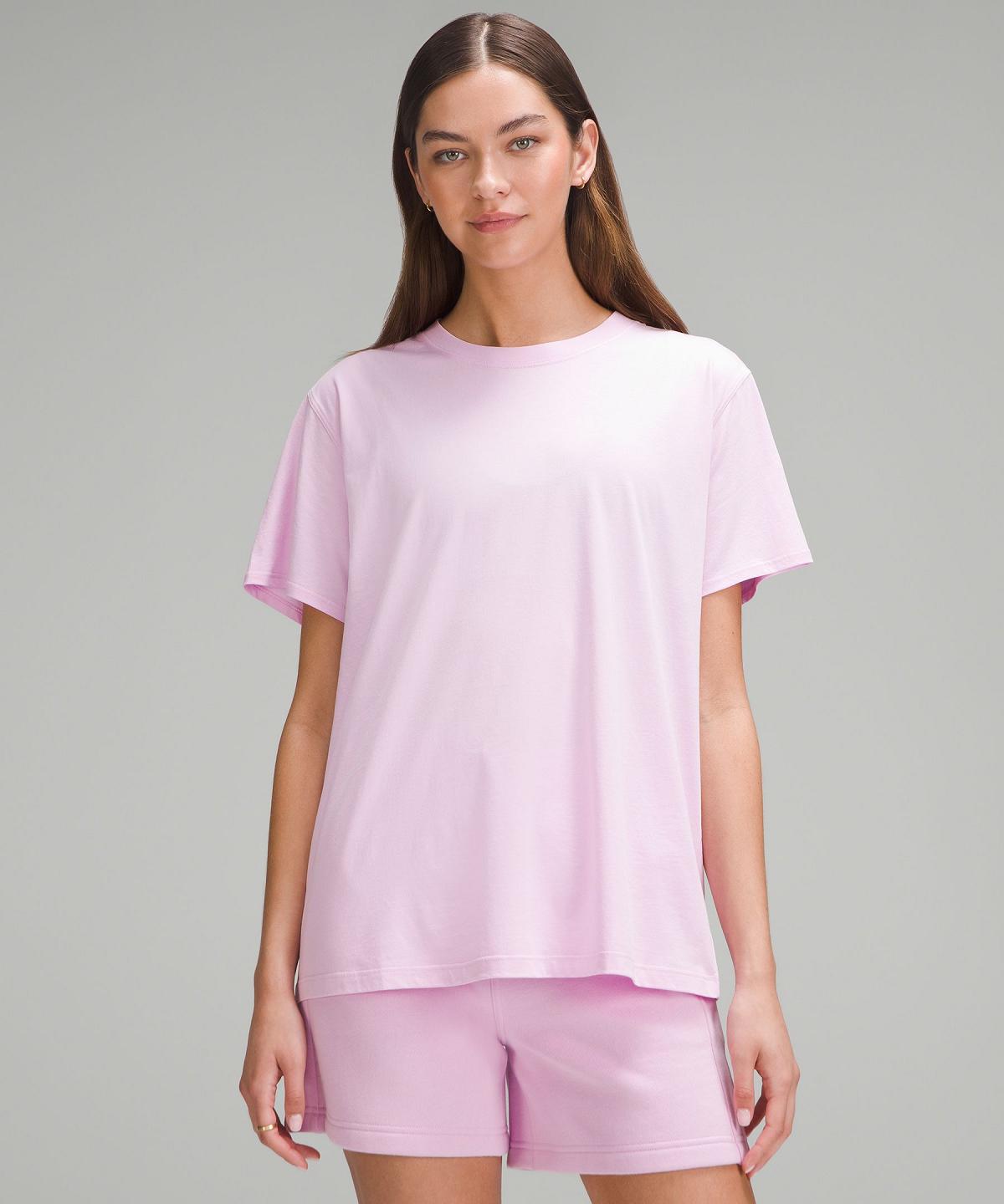 Magliette Donna Lululemon All Yours Cotton Rosa | IT_LuLu89106