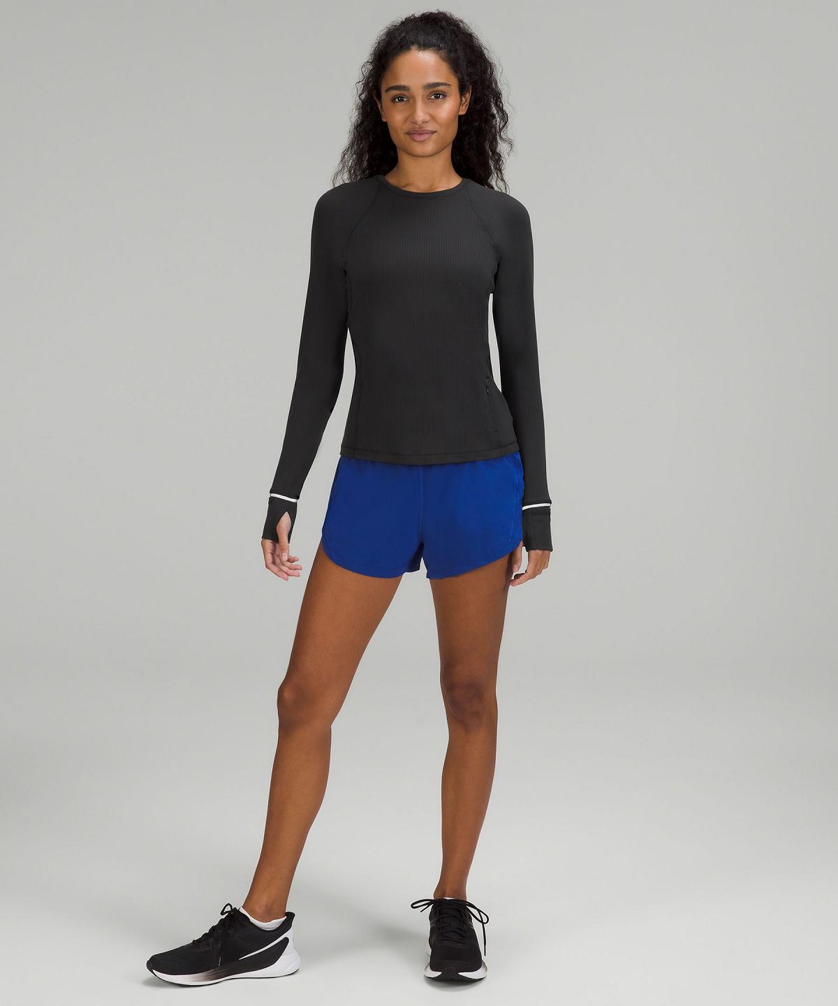 Magliette Donna Lululemon It's Rulu Ribbed Long-Sleeve Nere | IT_LuLu26155