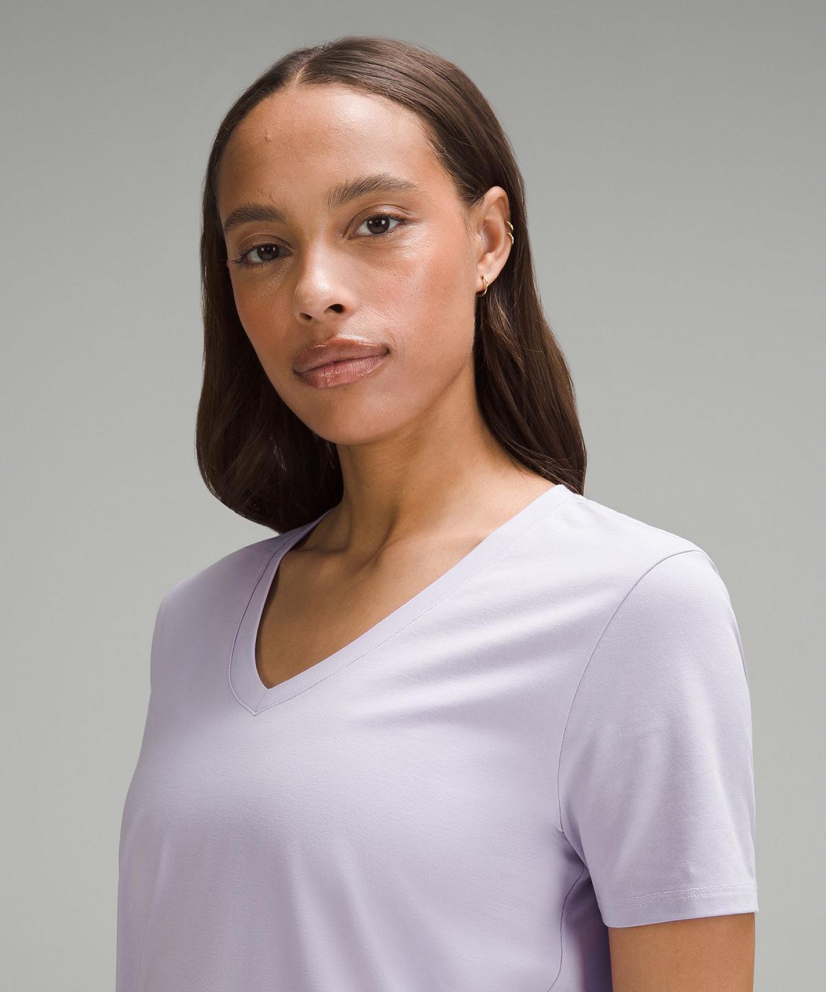 Magliette Donna Lululemon Love V-Neck Viola | IT_LuLu10902