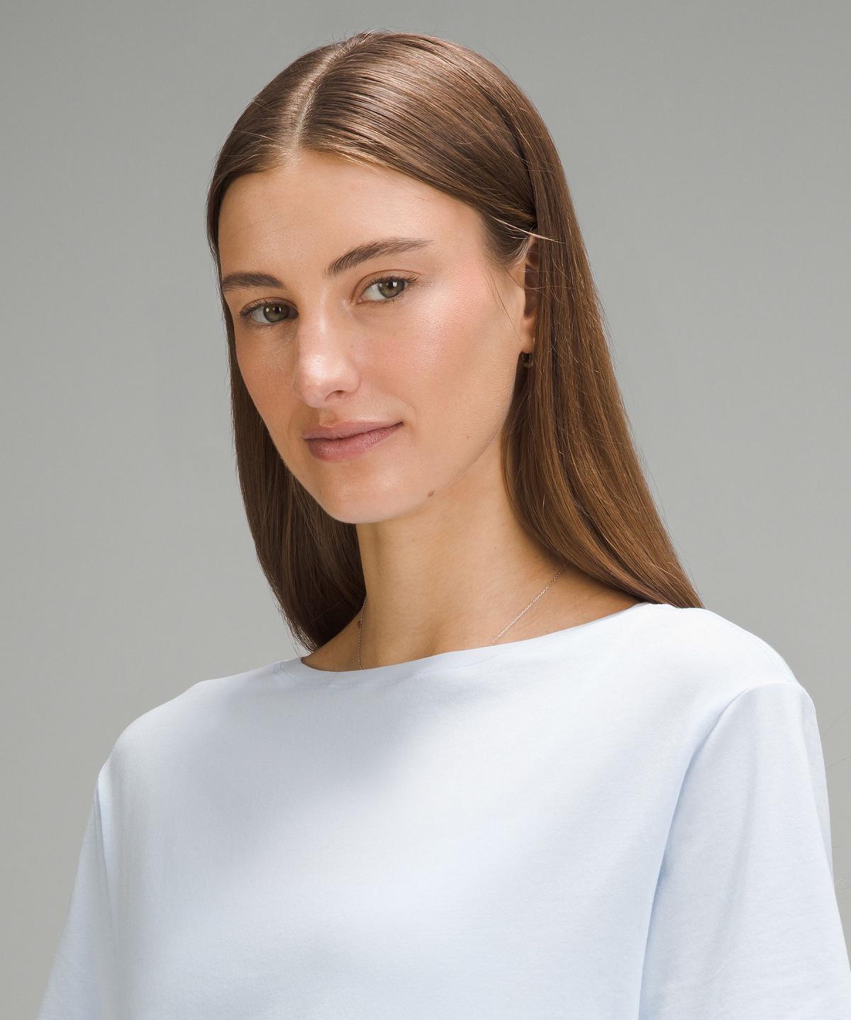 Magliette Donna Lululemon Relaxed-Fit Boatneck Bianche | IT_LuLu59395