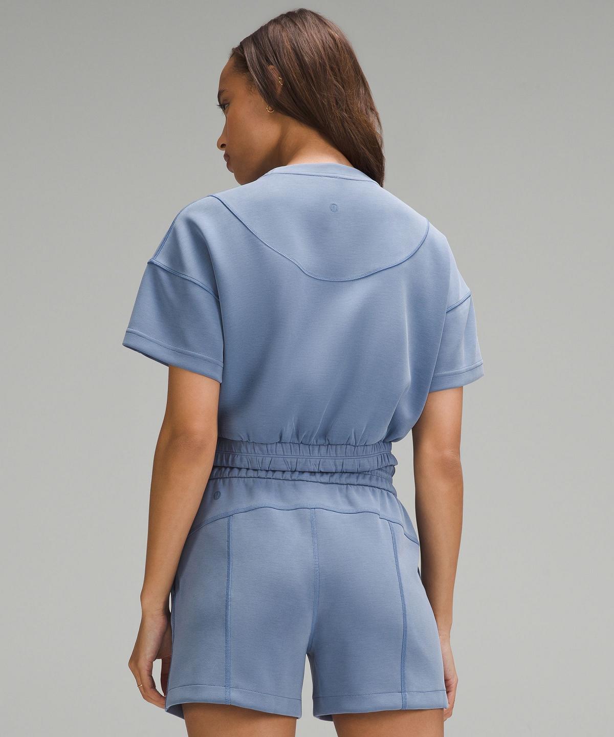 Magliette Donna Lululemon Softstreme Gathered Blu | IT_LuLu22682