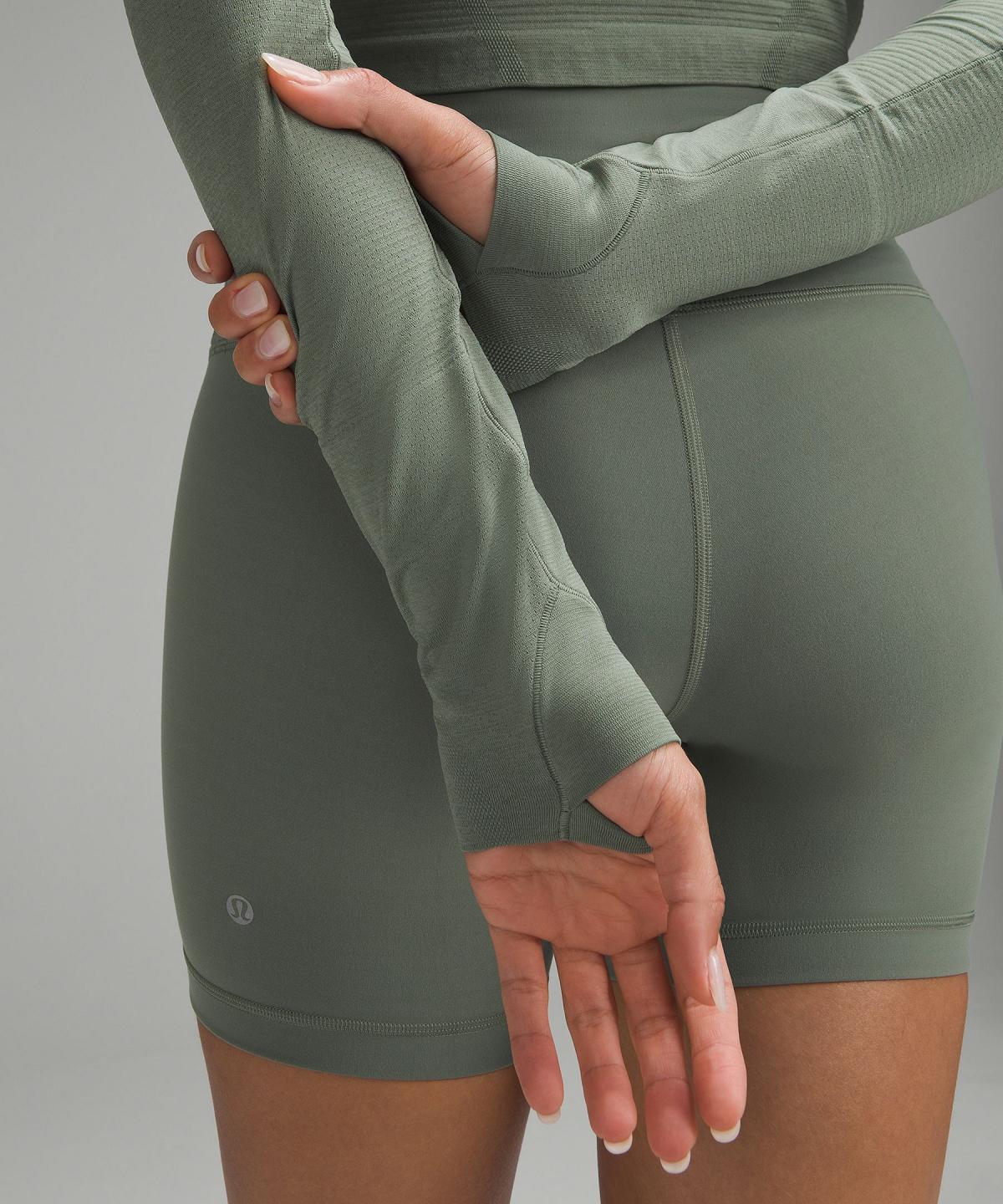 Magliette Donna Lululemon Swiftly Tech Cropped Long-Sleeve 2.0 Grigie Verdi | IT_LuLu23821