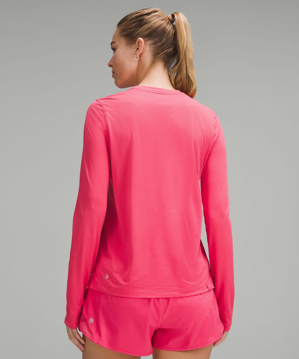 Magliette Donna Lululemon Ultralight Hip-Length Long-Sleeve Rosa | IT_LuLu97415