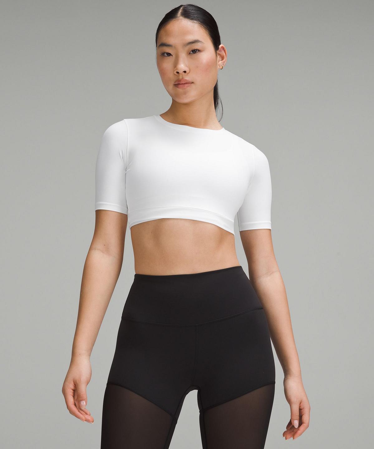 Magliette Donna Lululemon Wunder Train Super-Cropped Bianche | IT_LuLu63663