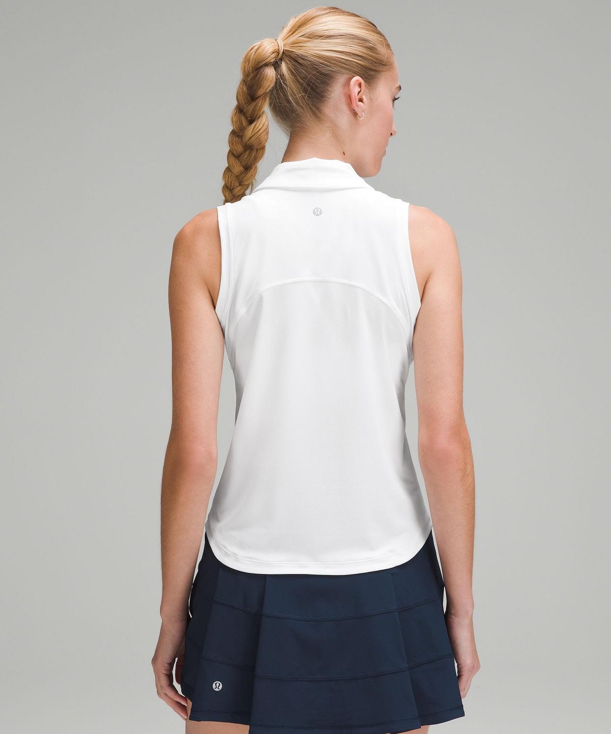 Magliette Polo Donna Lululemon Quick Dry Sleeveless Bianche | IT_LuLu50700