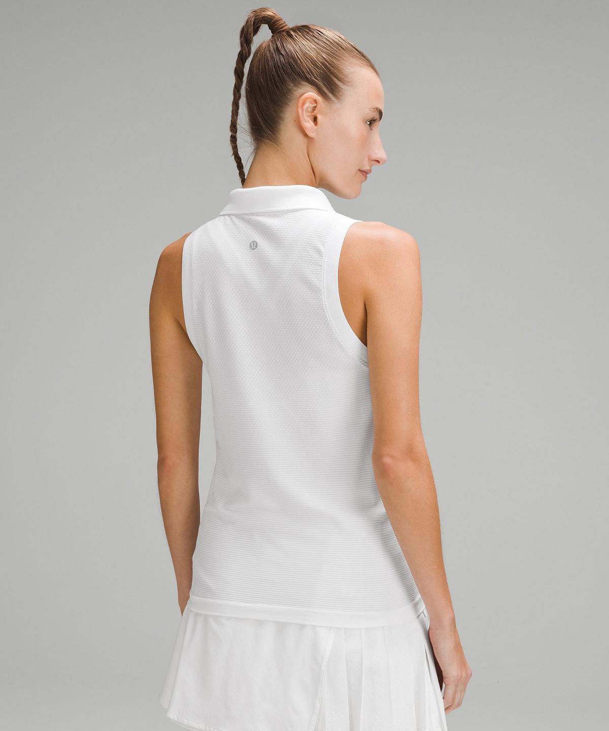 Magliette Polo Donna Lululemon Swiftly Tech Sleeveless Bianche | IT_LuLu21628