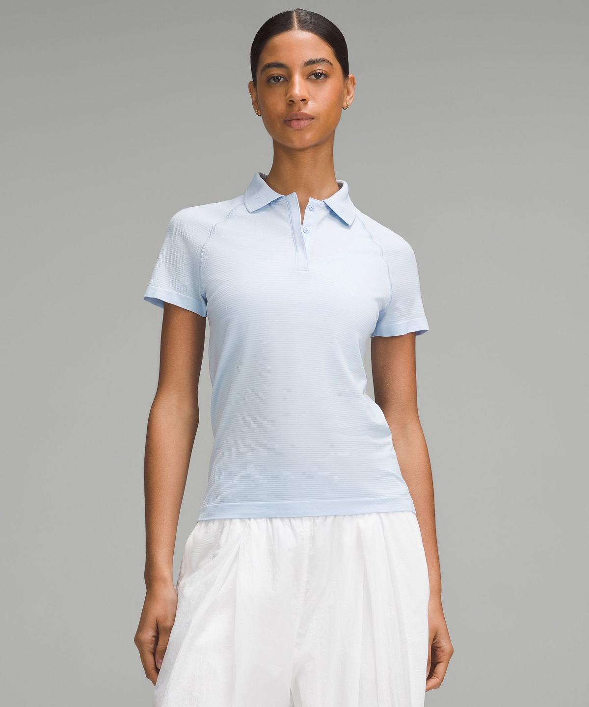 Magliette Polo Donna Lululemon Swiftly Tech Short-Sleeve Blu | IT_LuLu28502