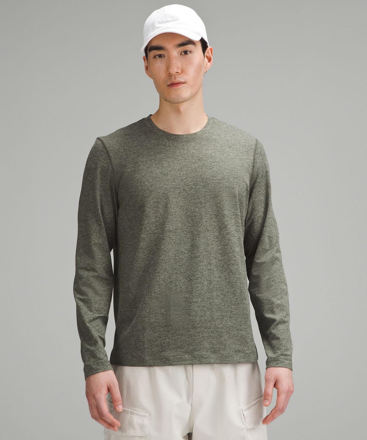 Magliette Uomo Lululemon Soft Jersey Long-Sleeve Verdi | IT_LuLu21573