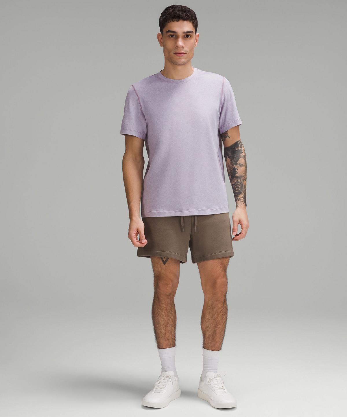 Magliette Uomo Lululemon Soft Jersey Short-Sleeve Viola | IT_LuLu99179