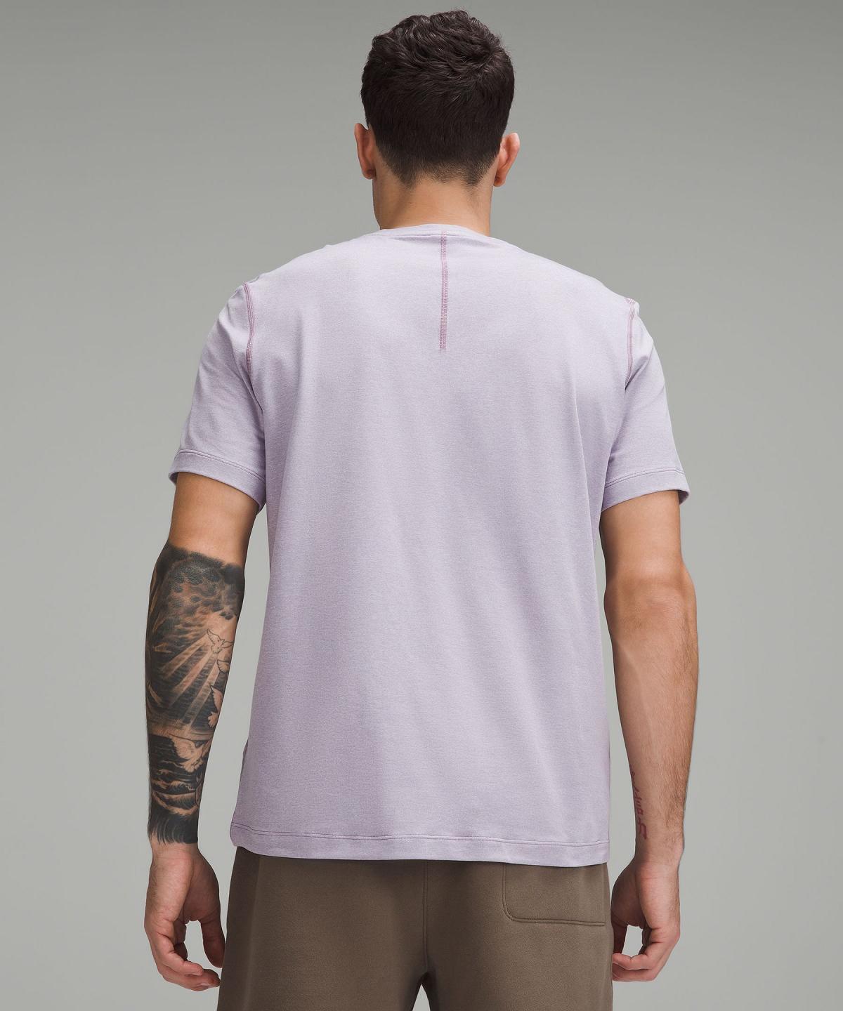 Magliette Uomo Lululemon Soft Jersey Short-Sleeve Viola | IT_LuLu99179