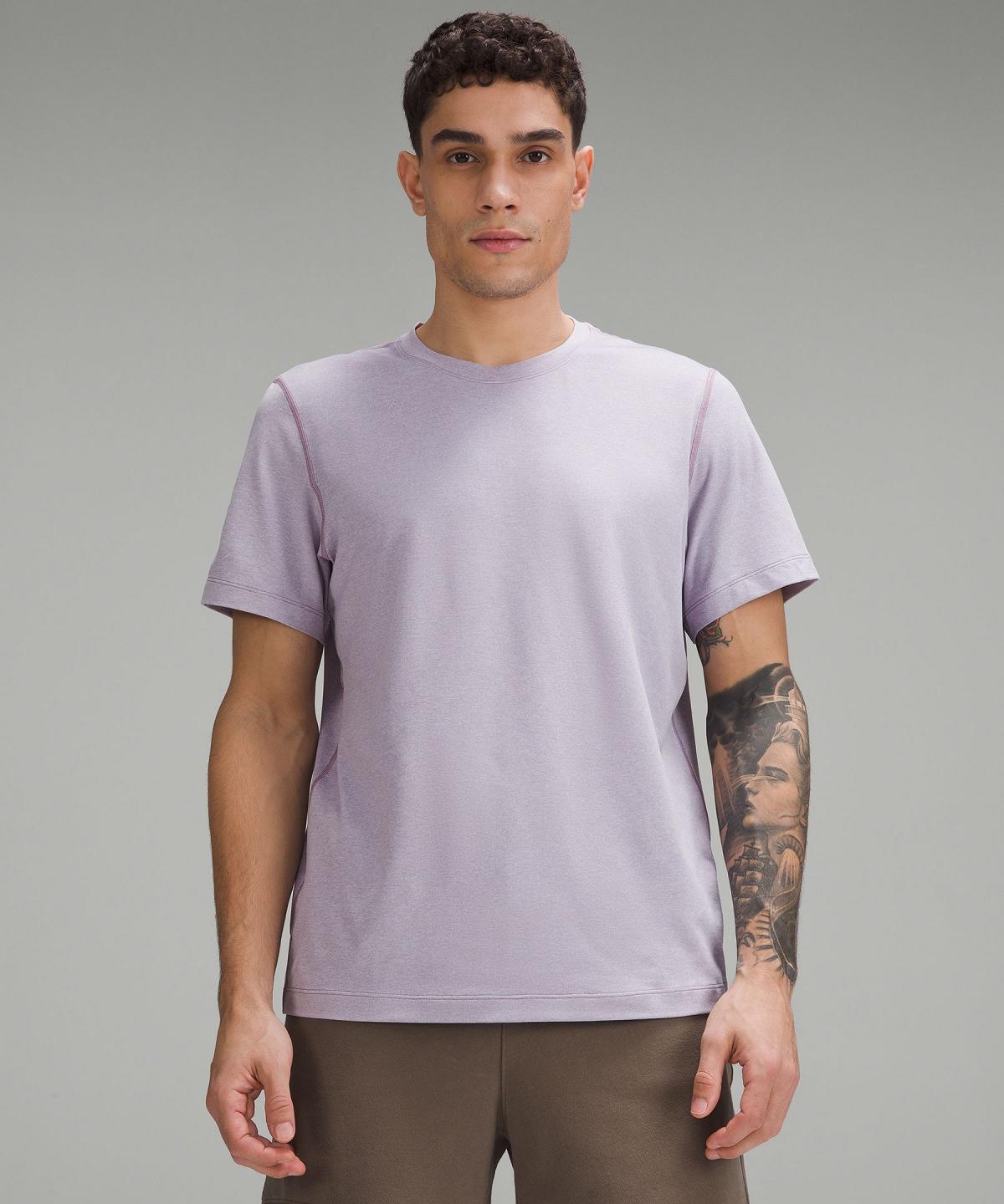 Magliette Uomo Lululemon Soft Jersey Short-Sleeve Viola | IT_LuLu99179