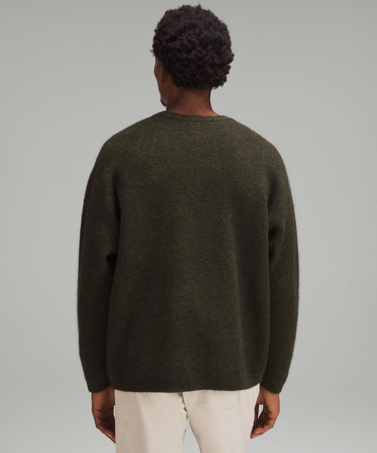 Maglioni Uomo Lululemon Alpaca Wool-Blend Crewneck Verdi | IT_LuLu92217