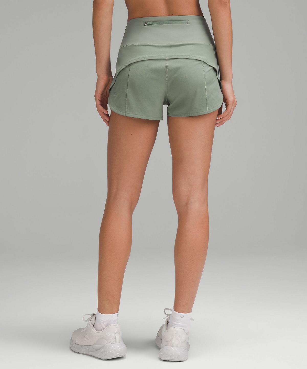 Pantaloncini Donna Lululemon Speed Up High-Rise Lined 2.5" Grigie Verdi | IT_LuLu51403