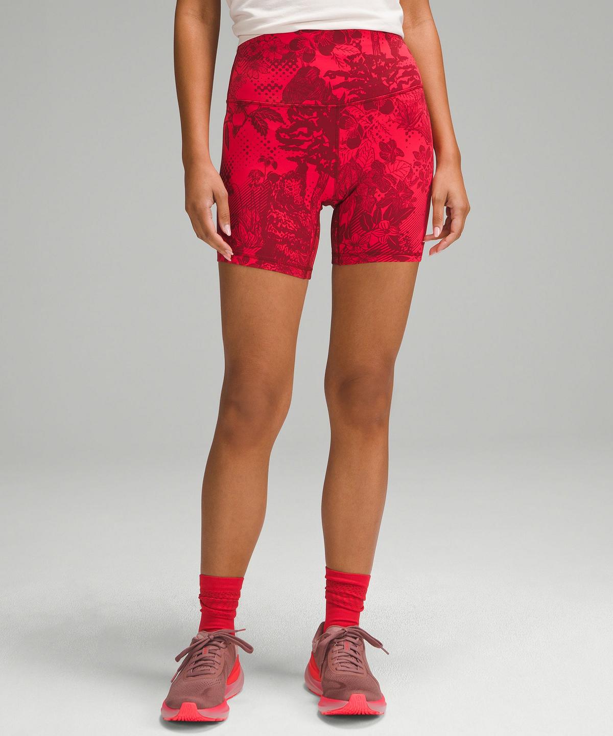 Pantaloncini Donna Lululemon Team Canada lululemon Align™ High-Rise 6" Rosse Scuro | IT_LuLu84192