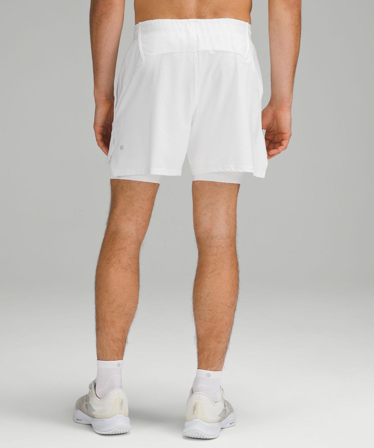 Pantaloncini Uomo Lululemon Vented Tennis 6" Bianche | IT_LuLu47767