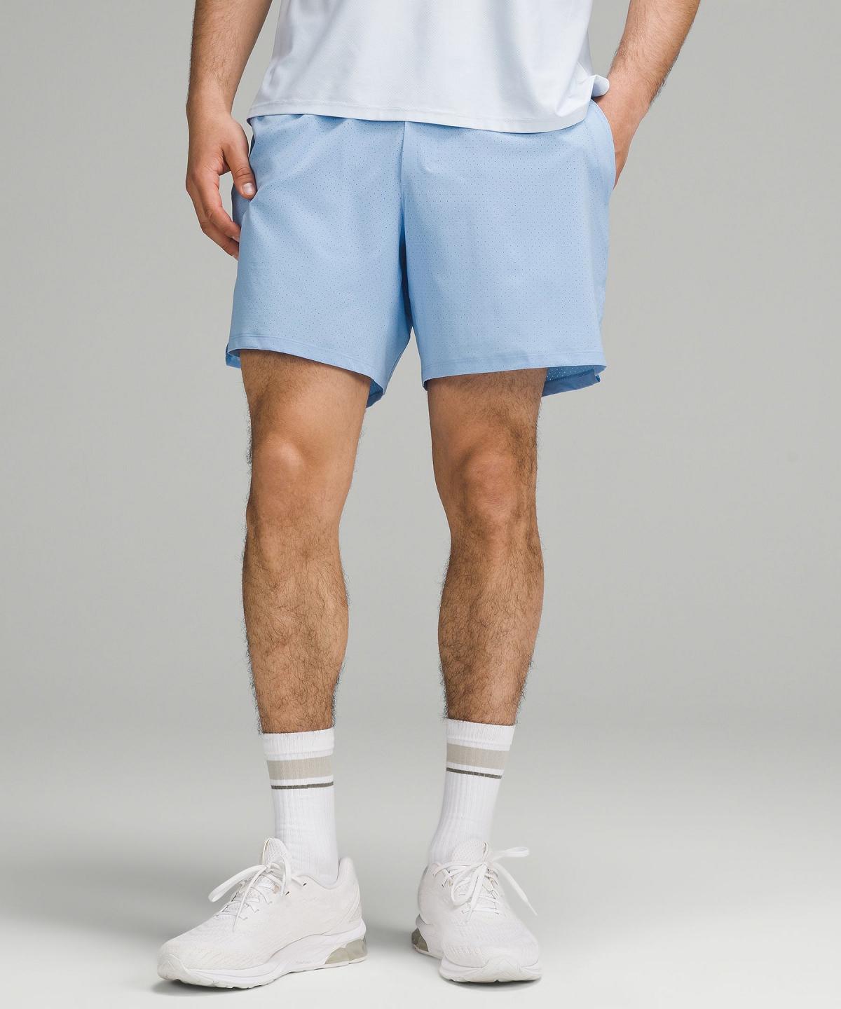 Pantaloncini Uomo Lululemon Vented Tennis 6" Classic Fit Blu | IT_LuLu23134