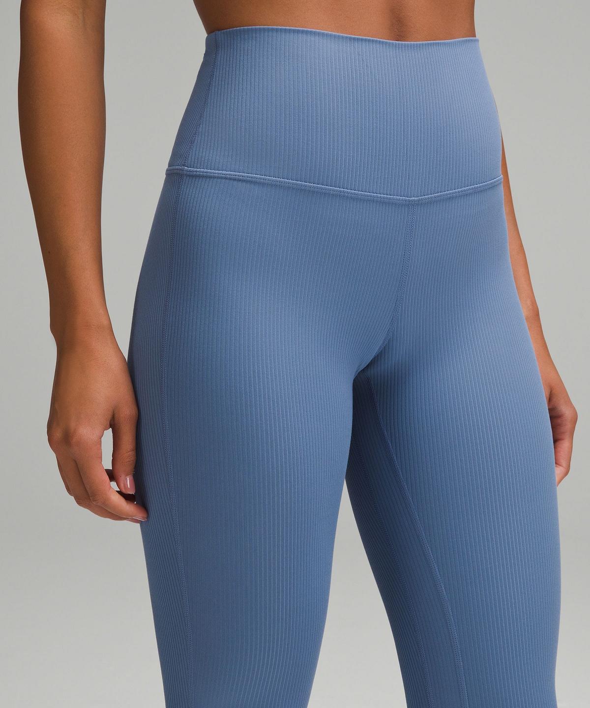 Pantaloni Donna Lululemon Align™ High-Rise Ribbed Mini-Flare Blu | IT_LuLu41401