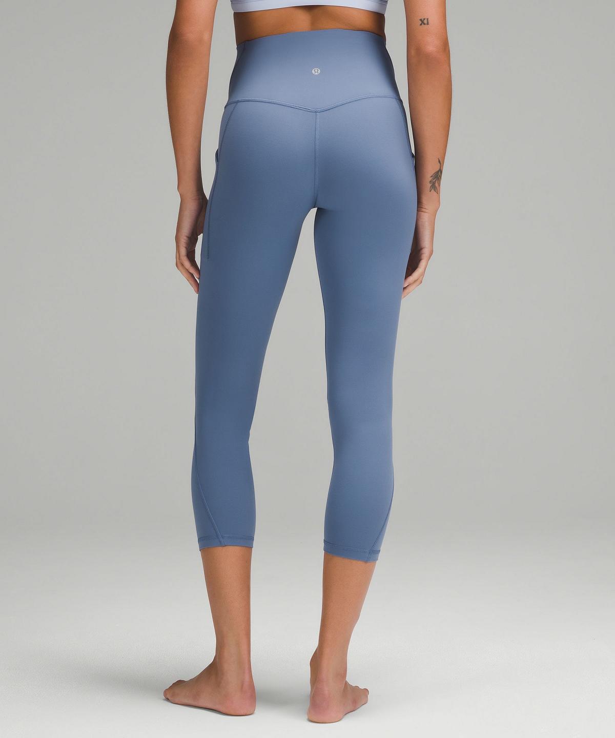 Pantaloni Donna Lululemon Align™ High-Rise Crop with Pockets 23" Blu | IT_LuLu95725