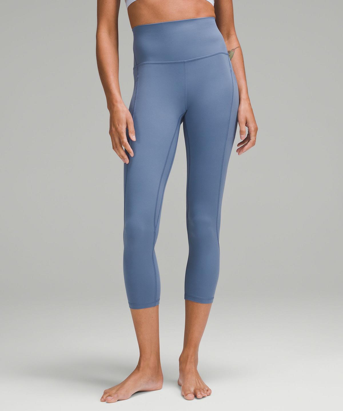 Pantaloni Donna Lululemon Align™ High-Rise Crop with Pockets 23" Blu | IT_LuLu95725