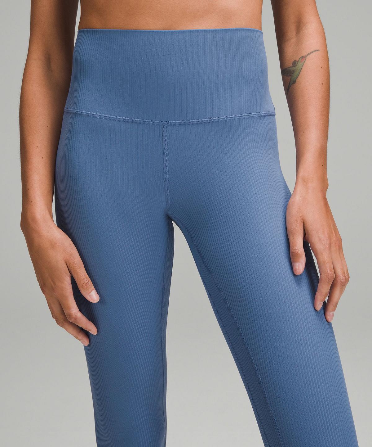 Pantaloni Donna Lululemon Align™ High-Rise Ribbed25" Blu | IT_LuLu34263