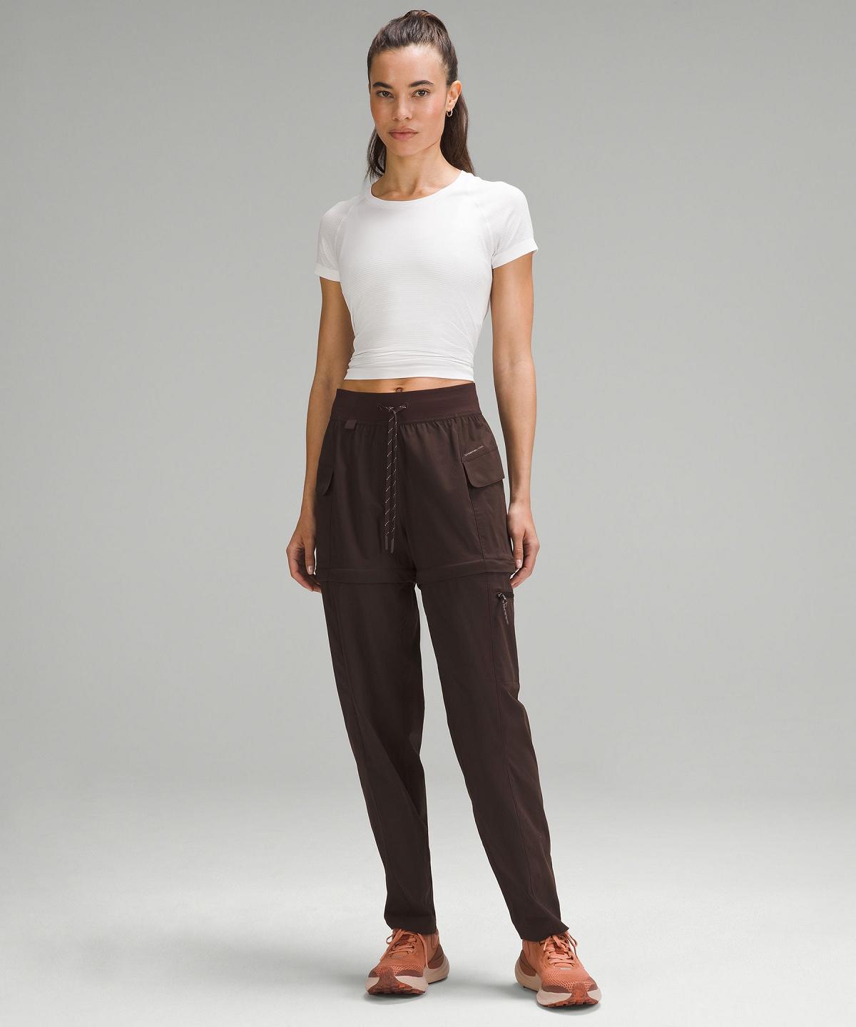 Pantaloni Donna Lululemon Convertible High-Rise Hiking Marroni | IT_LuLu30188