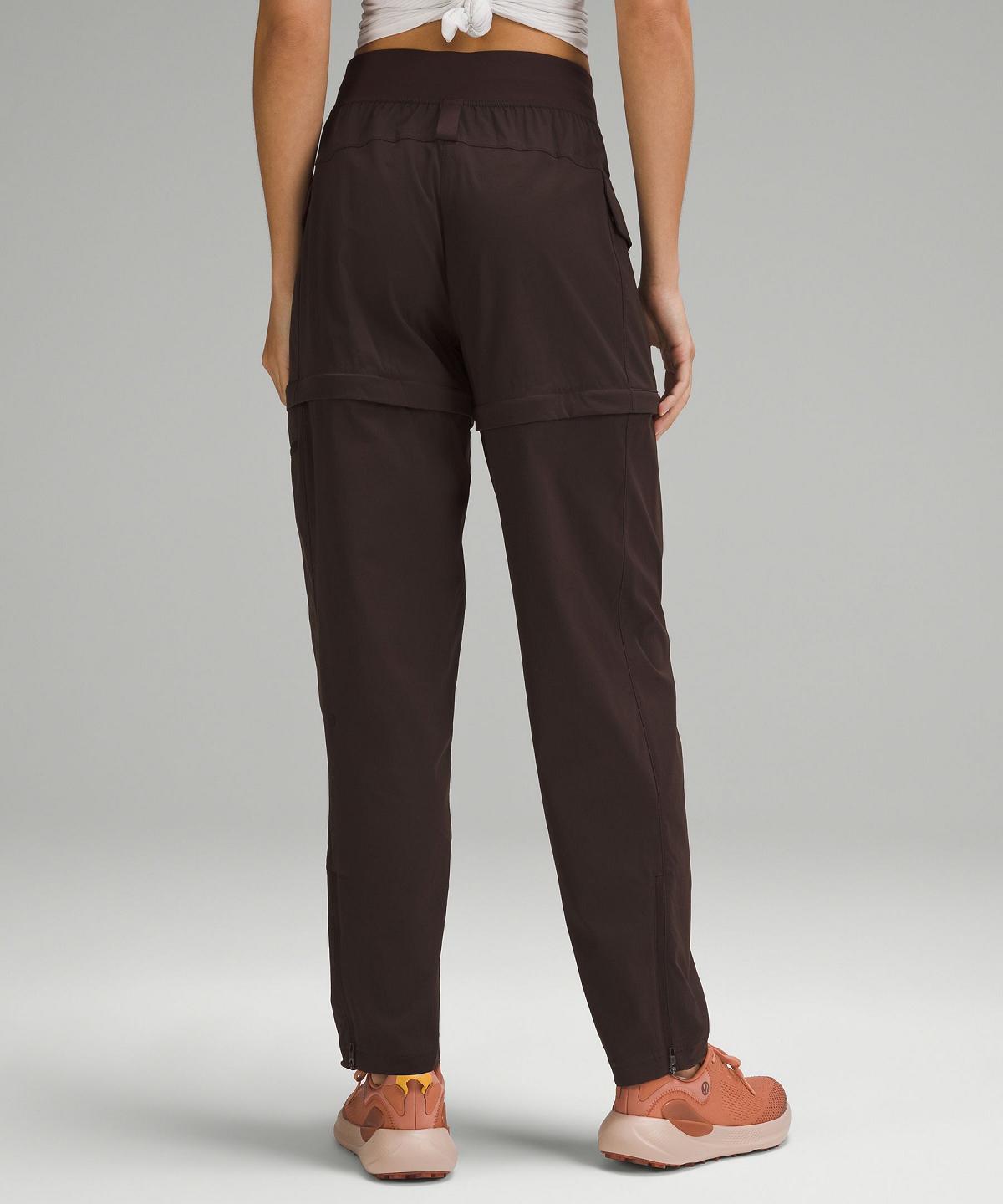 Pantaloni Donna Lululemon Convertible High-Rise Hiking Marroni | IT_LuLu30188