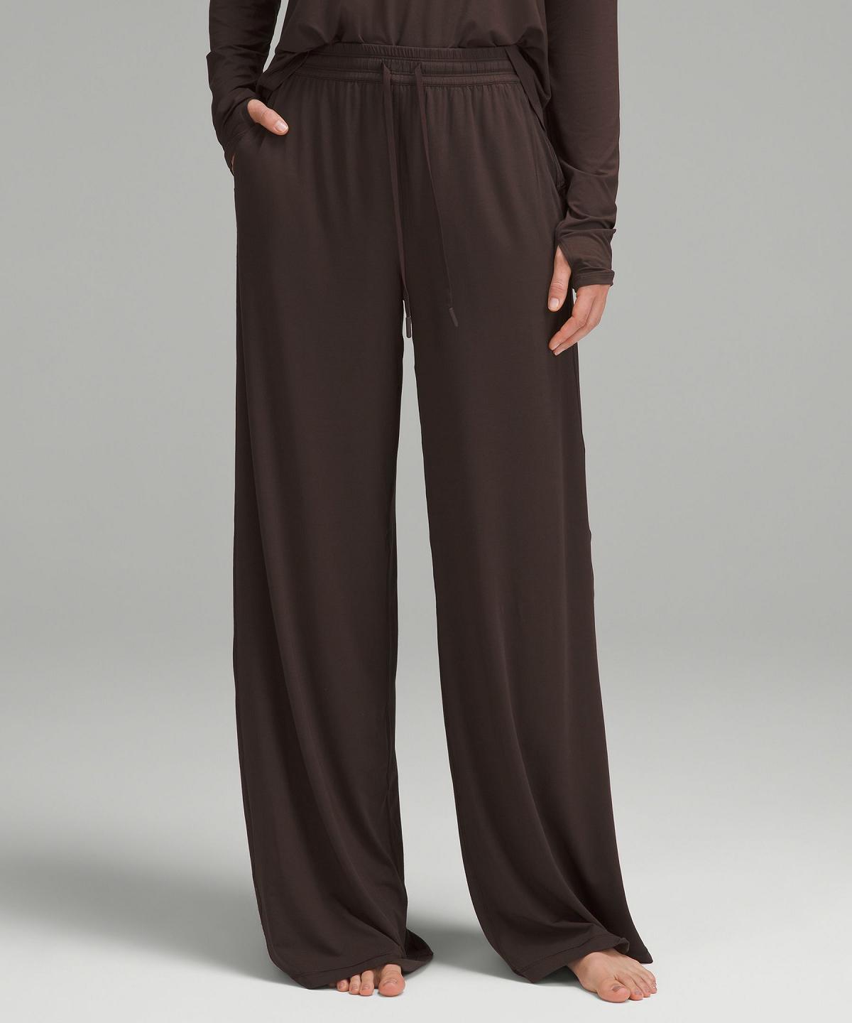 Pantaloni Donna Lululemon Modal High-Rise Wide-Leg Lounge Caffè | IT_LuLu90853