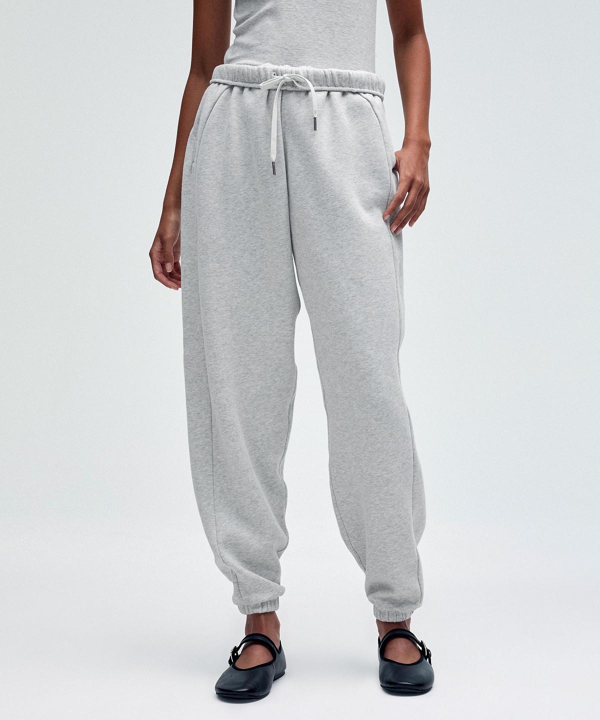 Pantaloni Donna Lululemon Scuba Mid-Rise Oversized Grigie Chiaro | IT_LuLu64654