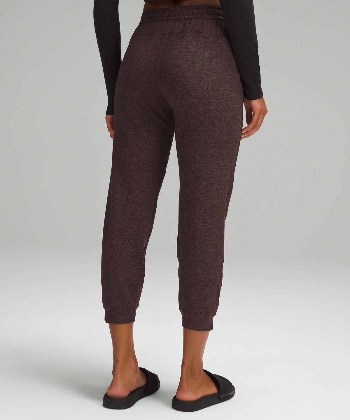 Pantaloni Donna Lululemon Soft Jersey Classic-Fit Mid-Rise Marroni | IT_LuLu33537