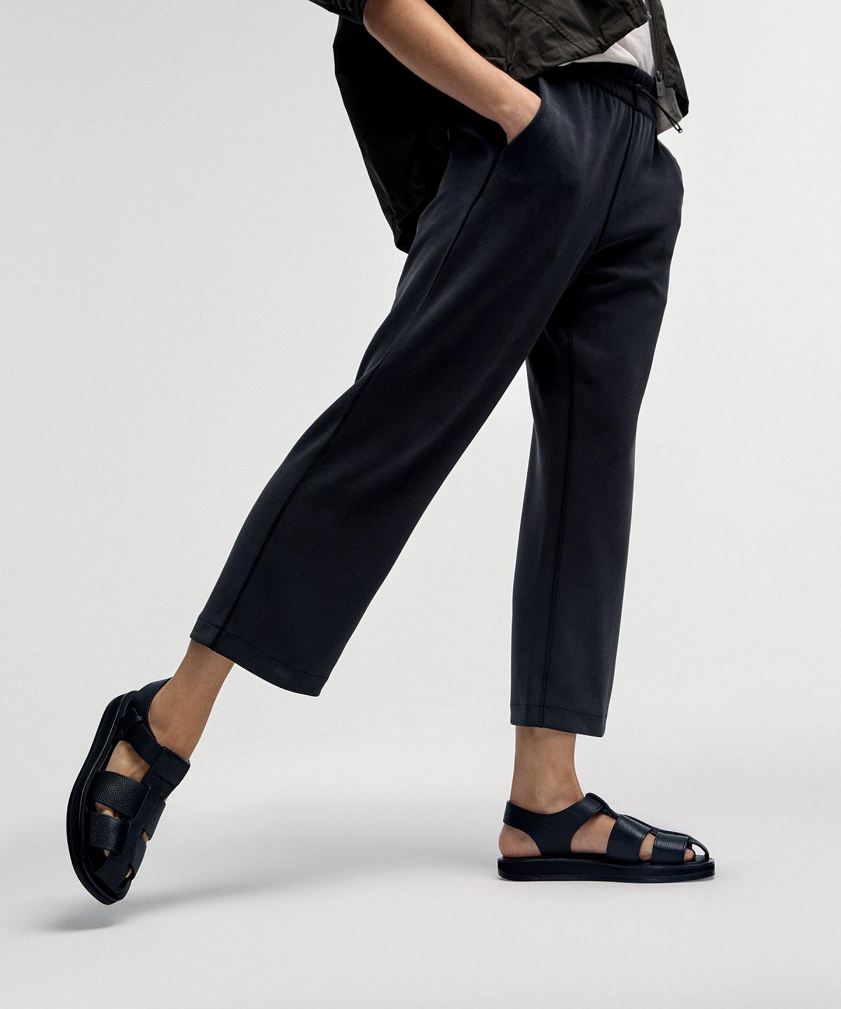 Pantaloni Donna Lululemon Softstreme High-Rise Straight-Leg Cropped Nere | IT_LuLu74860