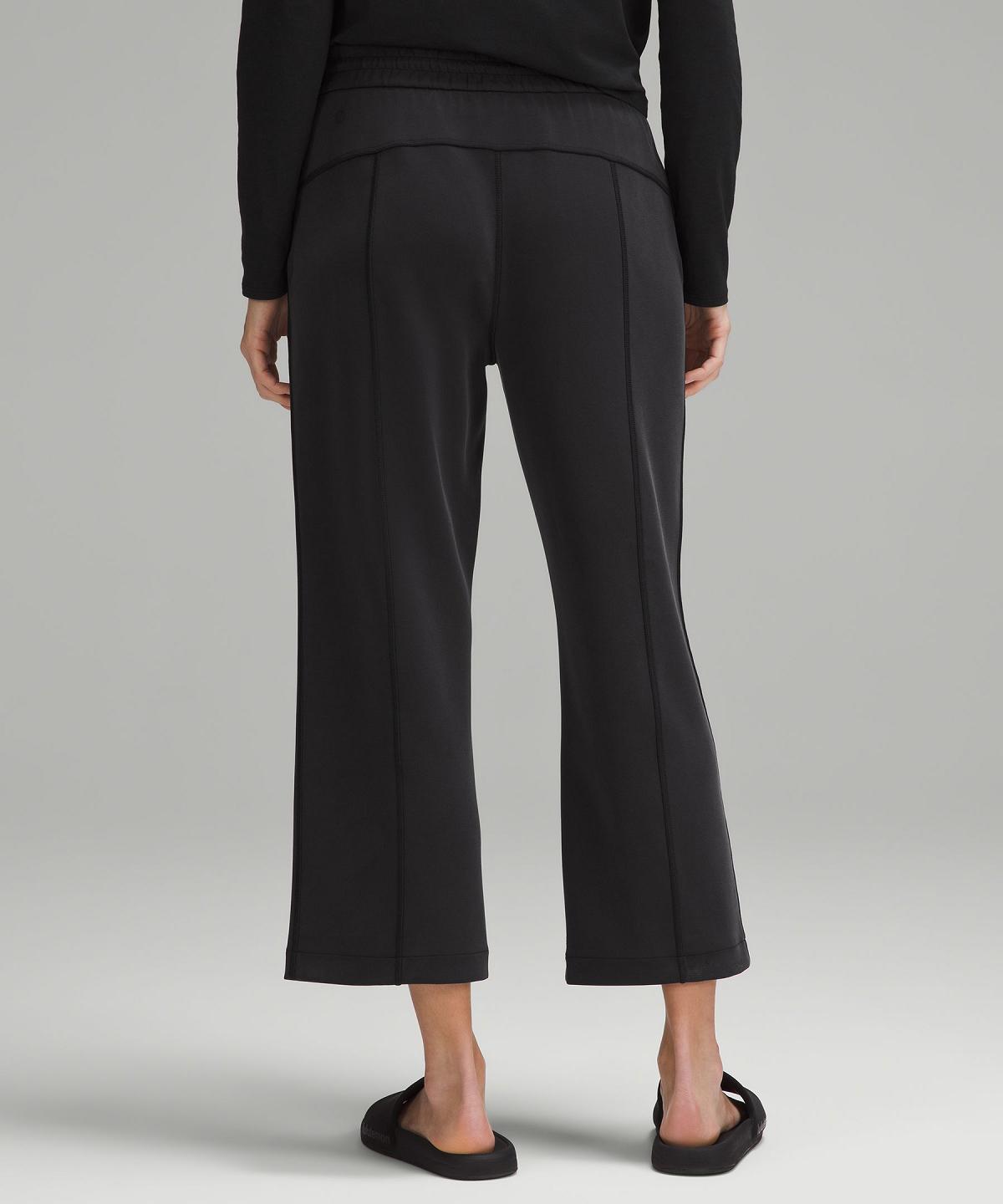 Pantaloni Donna Lululemon Softstreme High-Rise Straight-Leg Cropped Nere | IT_LuLu74860