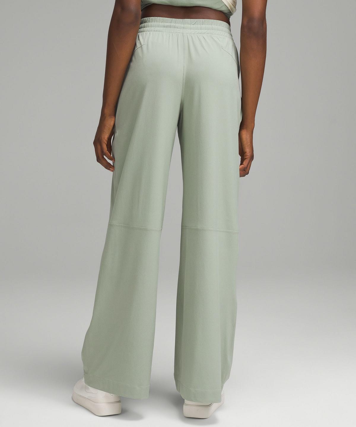 Pantaloni Donna Lululemon Swift Mid-Rise Wide-Leg Verdi | IT_LuLu11152