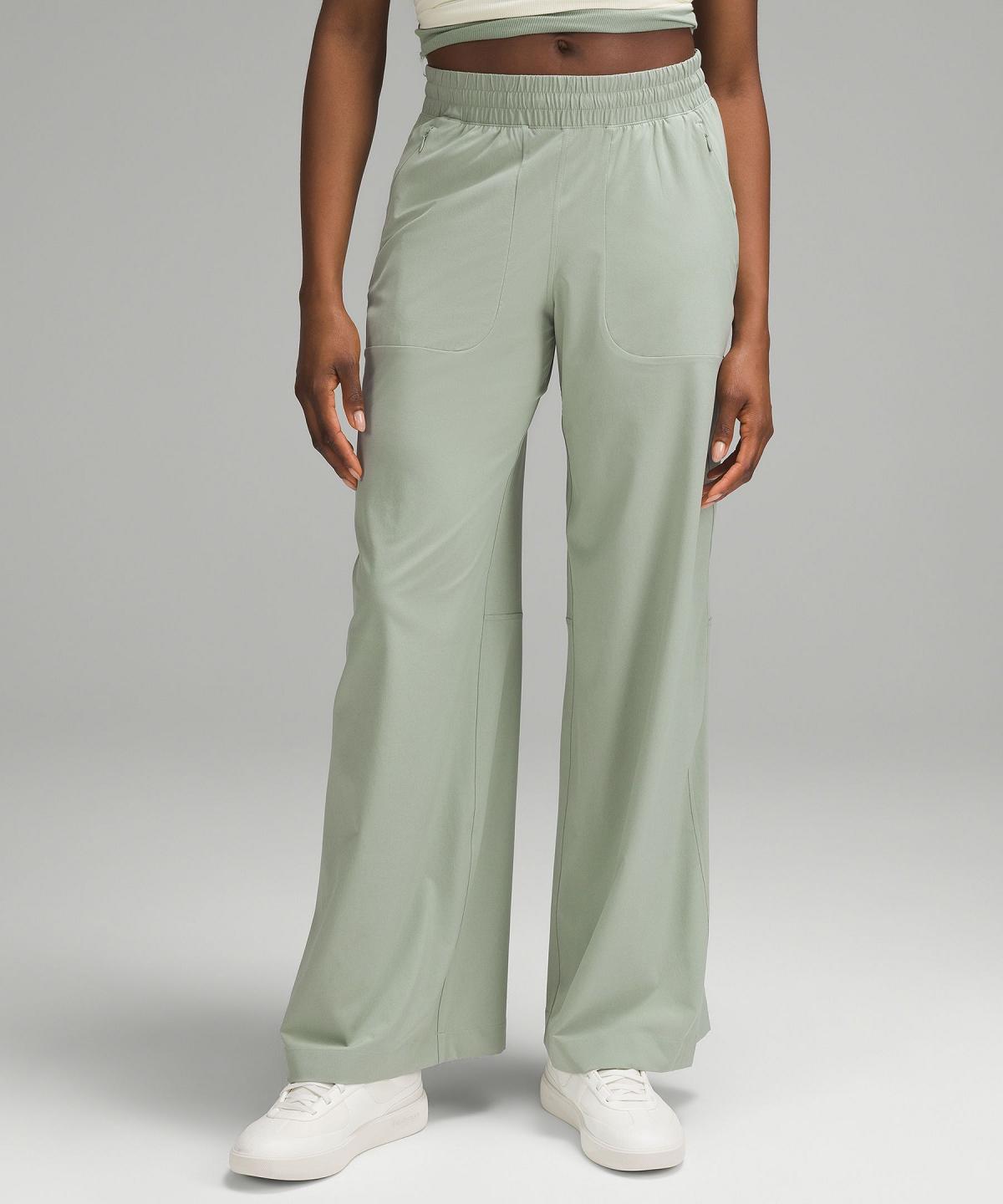 Pantaloni Donna Lululemon Swift Mid-Rise Wide-Leg Verdi | IT_LuLu11152