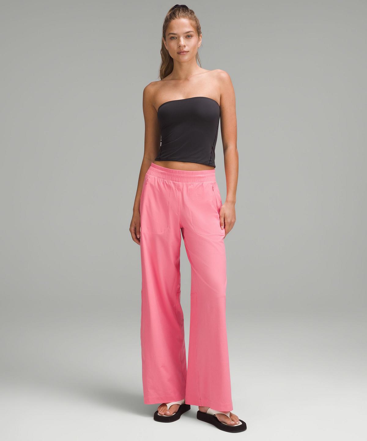 Pantaloni Donna Lululemon Swift Mid-Rise Wide-Leg Rosa | IT_LuLu96483