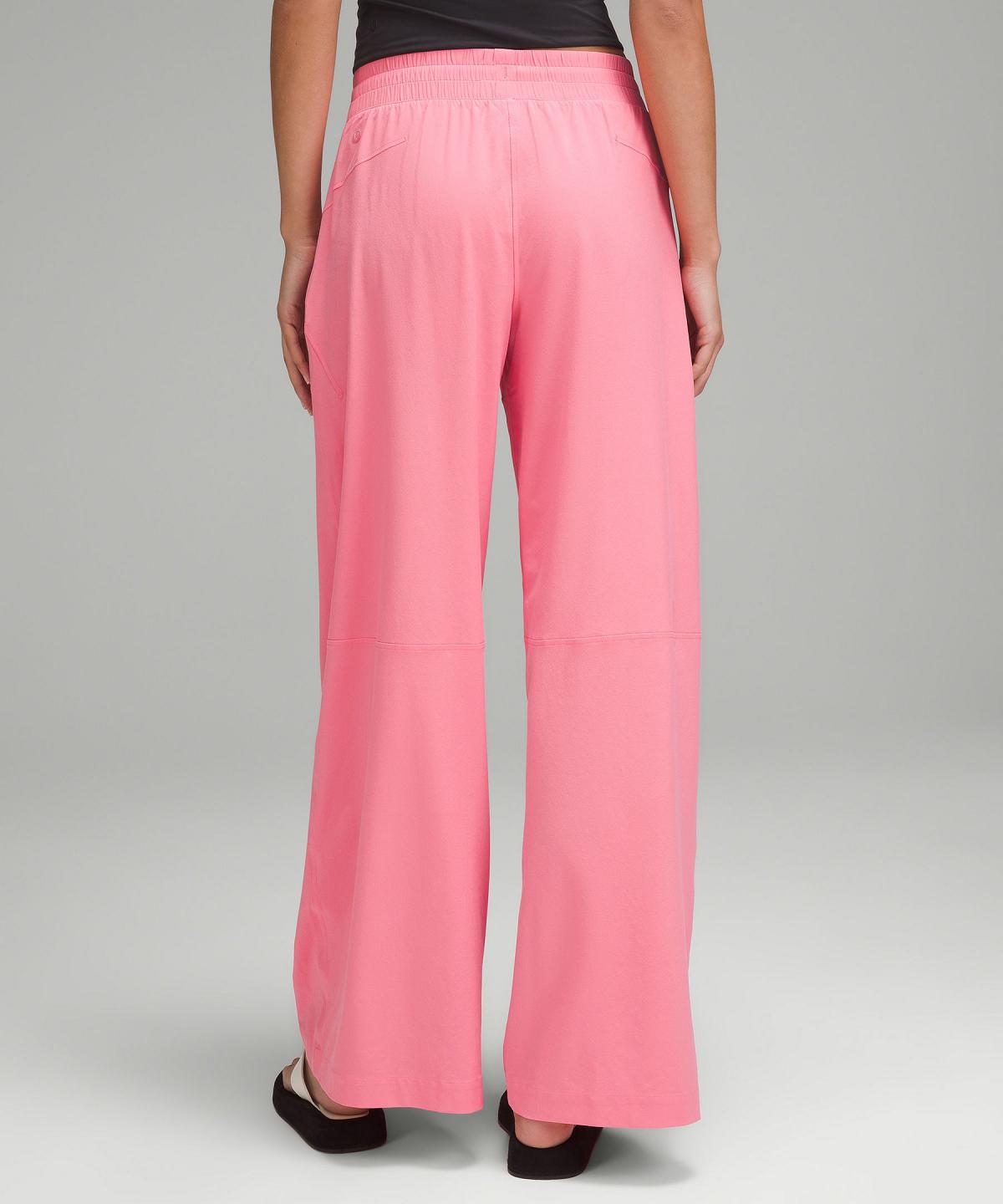 Pantaloni Donna Lululemon Swift Mid-Rise Wide-Leg Rosa | IT_LuLu96483