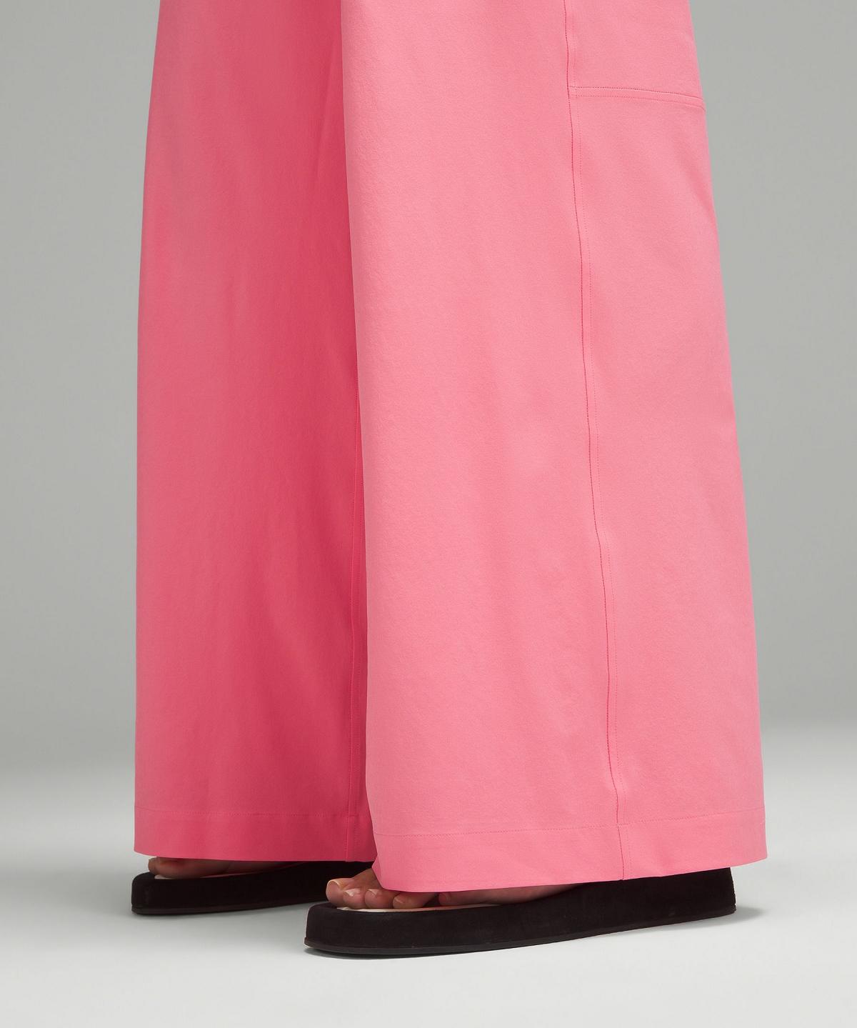 Pantaloni Donna Lululemon Swift Mid-Rise Wide-Leg Rosa | IT_LuLu96483