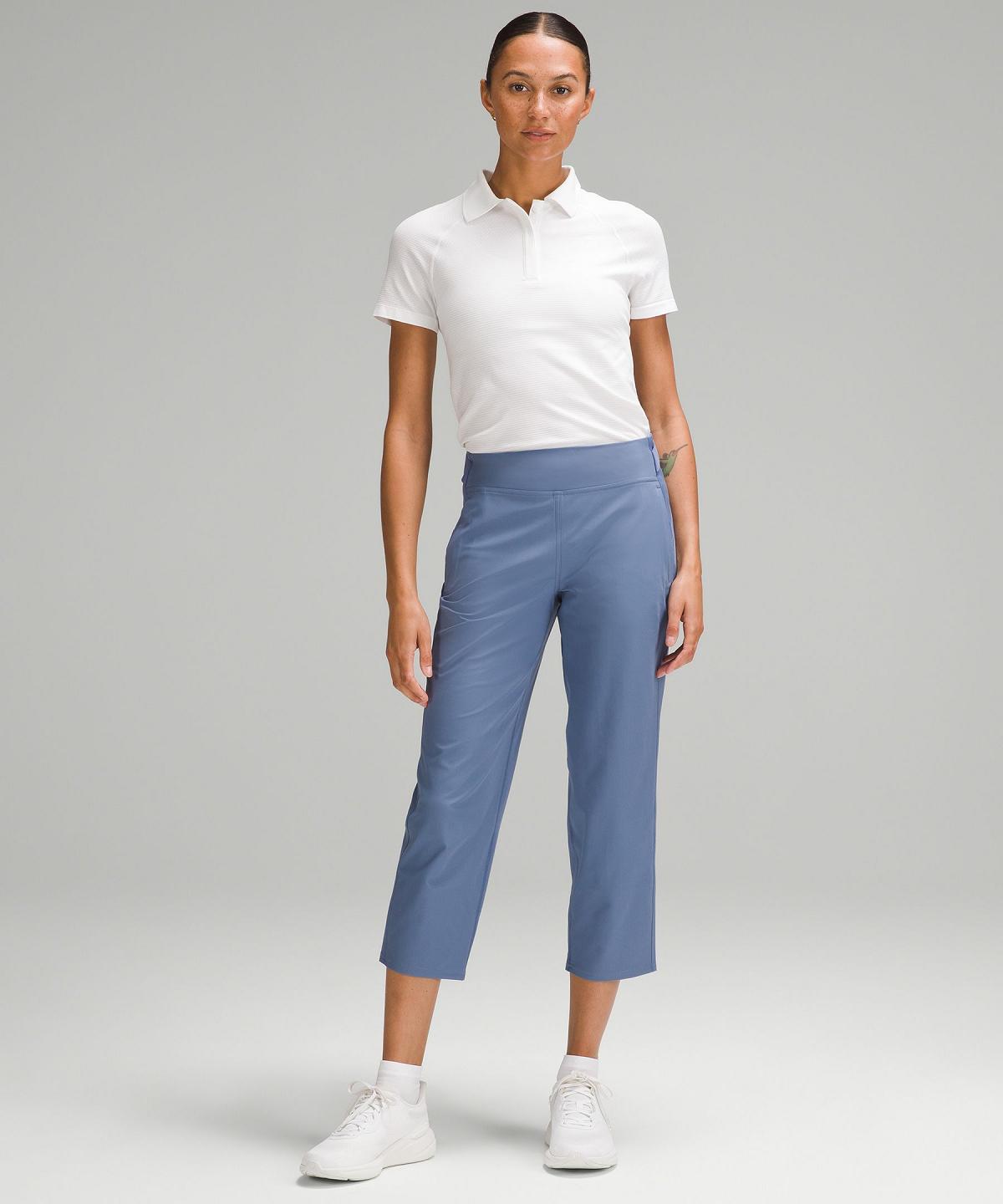 Pantaloni Donna Lululemon Warpstreme Multi-Pocket Mid-Rise Golf Crop 24" Blu | IT_LuLu49366