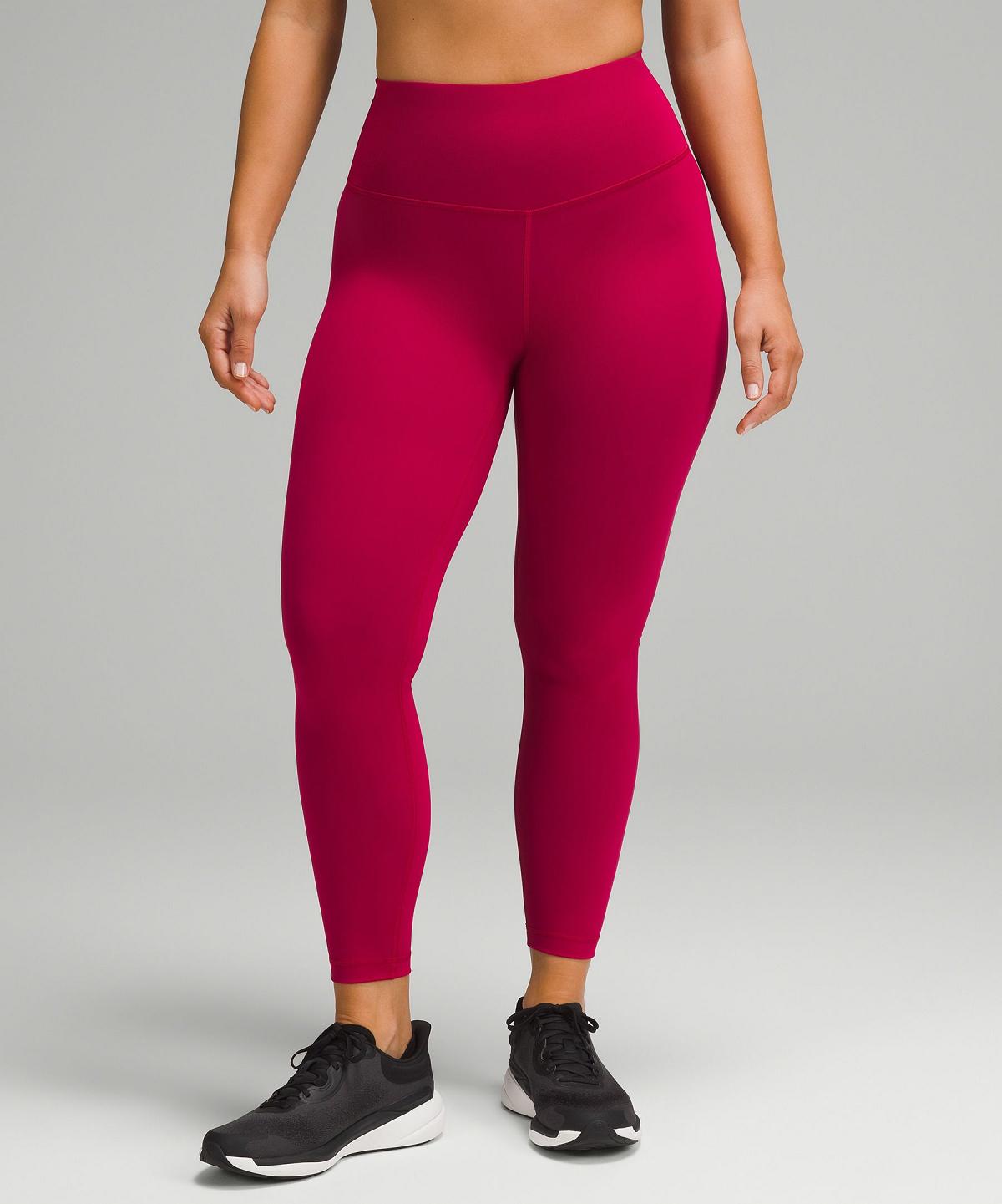 Pantaloni Donna Lululemon Wunder Train Contour Fit High-Rise Tight 25" Rosse | IT_LuLu25440