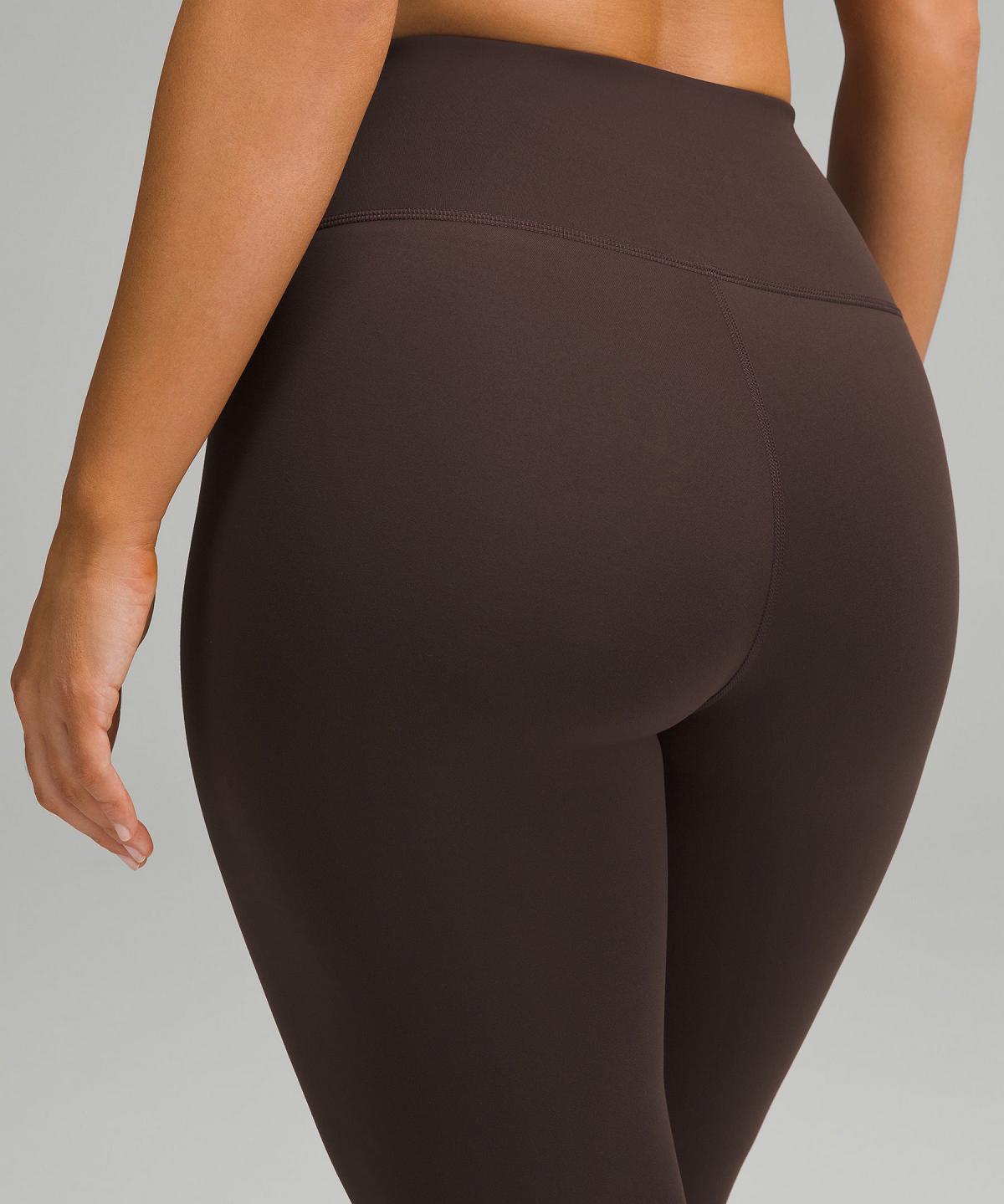 Pantaloni Donna Lululemon Wunder Train Contour Fit High-Rise Tight 28" Caffè | IT_LuLu36874