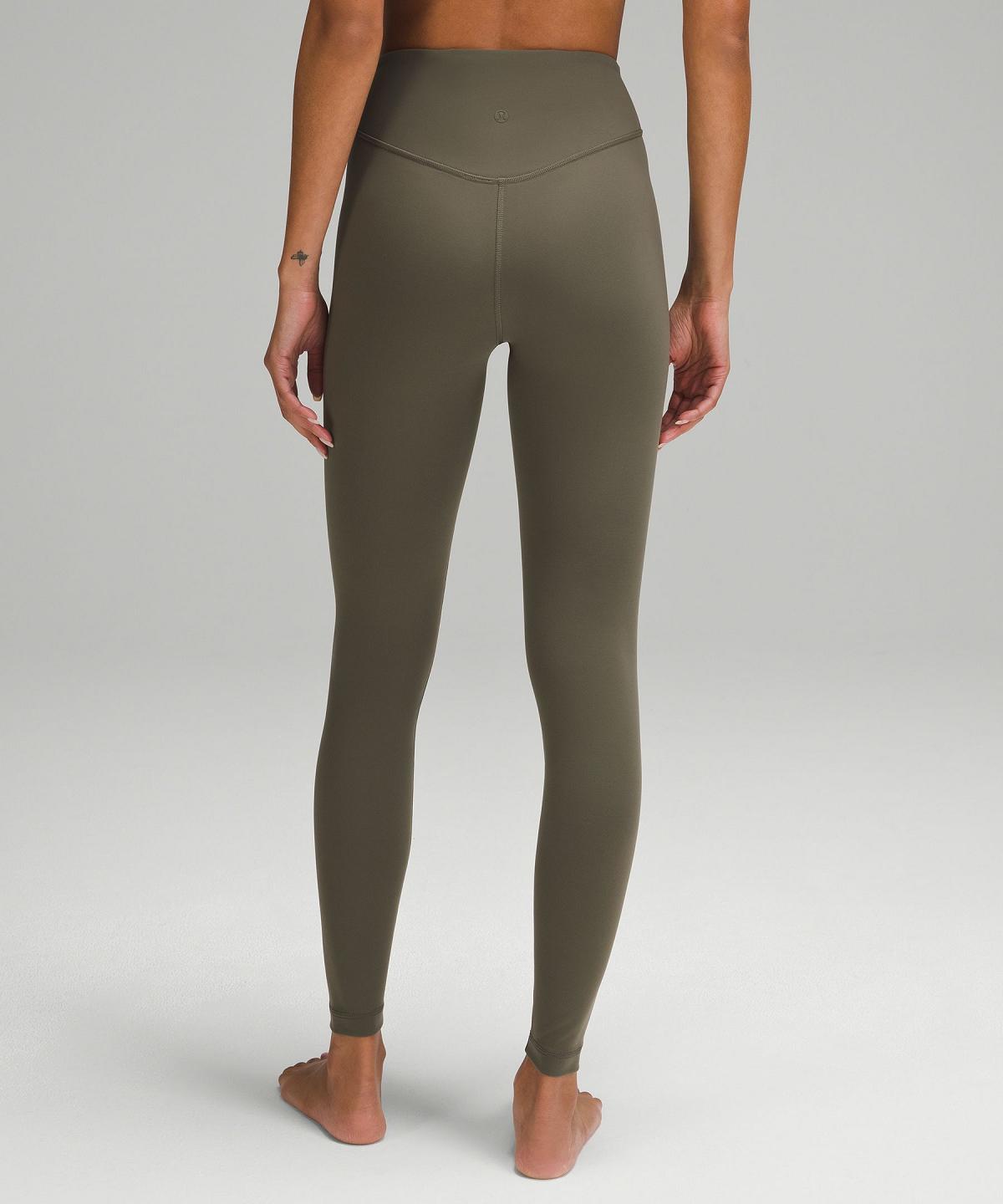 Pantaloni Donna Lululemon Wunder Under SmoothCover High-Rise Tight 28" Verdi | IT_LuLu67232