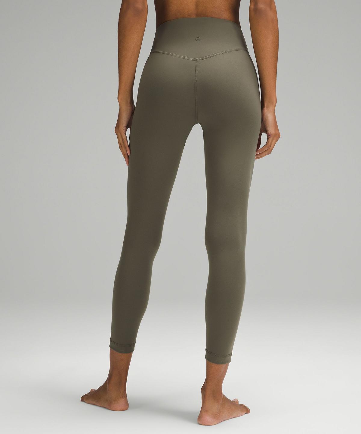 Pantaloni Donna Lululemon Wunder Under SmoothCover High-Rise Tight 25" Verdi | IT_LuLu99634