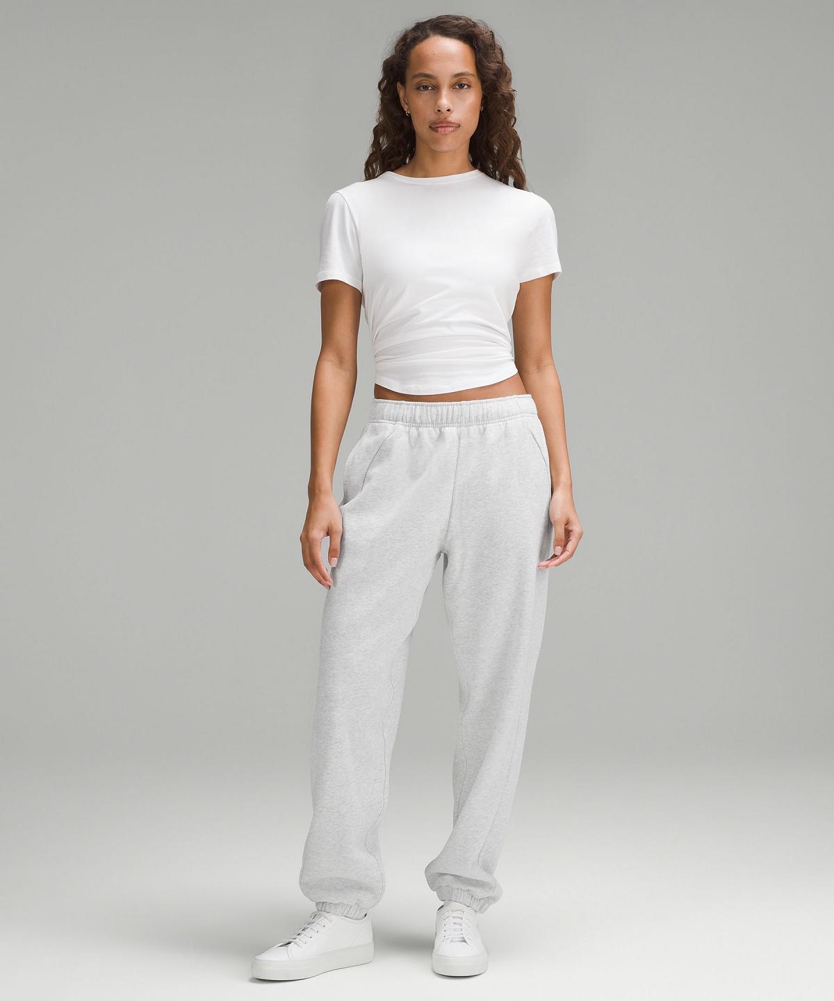 Pantaloni Jogger Donna Lululemon Scuba Mid-Rise Oversized Grigie Chiaro | IT_LuLu14647