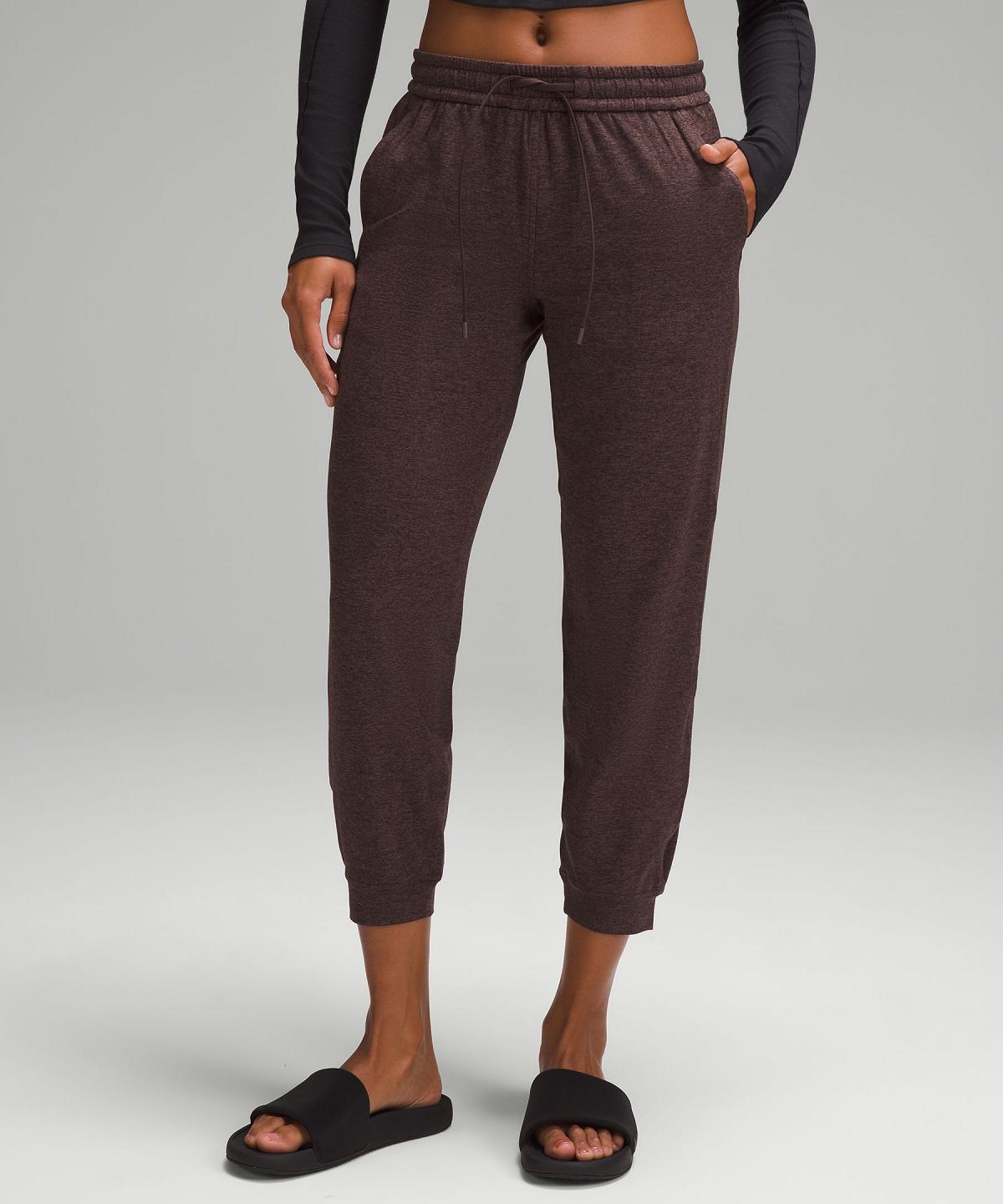 Pantaloni Jogger Donna Lululemon Soft Jersey Classic-Fit Mid-Rise Caffè | IT_LuLu67367