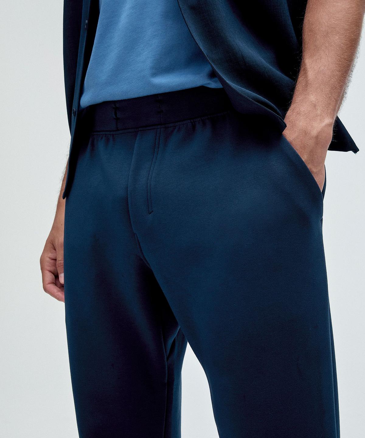 Pantaloni Jogger Uomo Lululemon Smooth Spacer Blu Marino | IT_LuLu38198